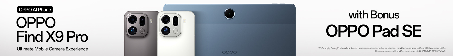 OPPO Find X9 Pro with Bonus OPPO Pad SE